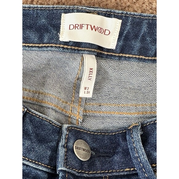 Driftwood Kelly Jeans W2 L31  Bootcut Embroidered Boho Festival Y2K Flowers - Picture 11 of 11